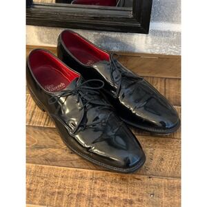 Allen‎ Edmonds Spencer Black Patent Leather Oxford Dress Shoes Men's Size 11.5